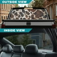 thumbnail image 5 of SEANATIVE Truck Rear Window Decal Perforated One Way See Through Vinyl Graphic Sticker Universal Fit Back Window Car Outdoor Decor for Most Trucks Pickups SUVs, Black Brown Cow Print, 5 of 7