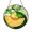 Stained Glass 5.9 Inch, variant on Melon Fruit Stained Glass Style Window Suncatcher Hanging Decor, Decorative Glass Panel Art for Kitchen Window Ornament