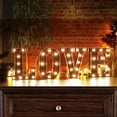 thumbnail image 1 of Letras iluminadas YZhouD, letras LED negras del alfabeto, luces nocturnas para el hogar, bar, festival, fiesta de cumpleaños, boda, decoración -S, 1 of 6