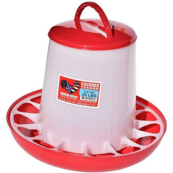 Tuff Stuff Products 458129806 20 lbs CF20 Covered Feeder with Handle