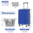 thumbnail image 2 of imerelez 20 Inch Carry On Luggage Set 3 Piece with Spinner Wheels, Lightweight Hardshell ABS Suitcase for Weedend Getaways, Business Travel, 2 of 8