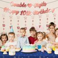 thumbnail image 4 of Banner decorativo ITHKIRHO para 10 cumpleaños de niñas, oro rosa, 10 unidades, 4 of 7