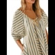 thumbnail image 2 of Mono de Rayas Extragrande para Mujer, Vestido Corto, Mono, Ropa de Playa para Vacaciones con Bolsillos. Albaricoque XXL, 2 of 7