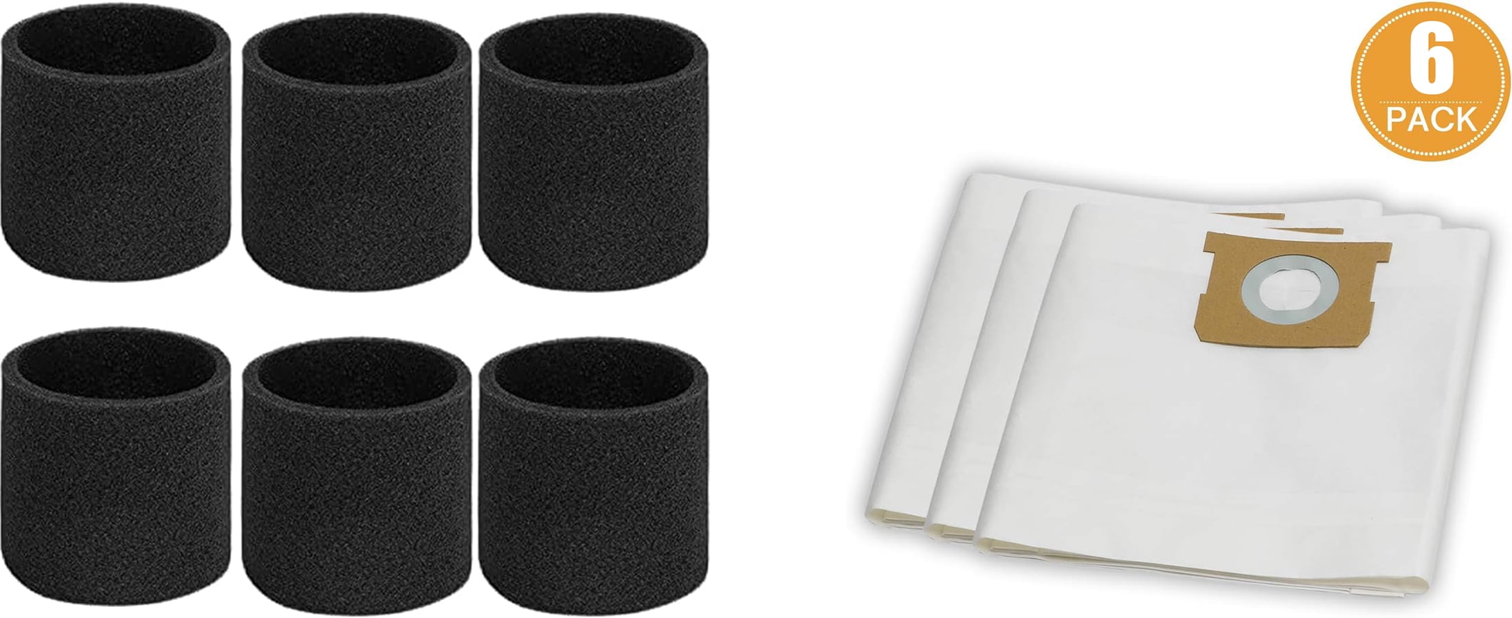 Vacmaster Fine Dust Cartridge Filter & Retainer - Fits Shop-Vac, Beast Series, For Drywall, Ash, Concrete Dust