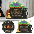 thumbnail image 2 of Dsscvnef Wooden Countdown Halloween Coffin Calendar Holiday Party Countdown Ornament, 2 of 8
