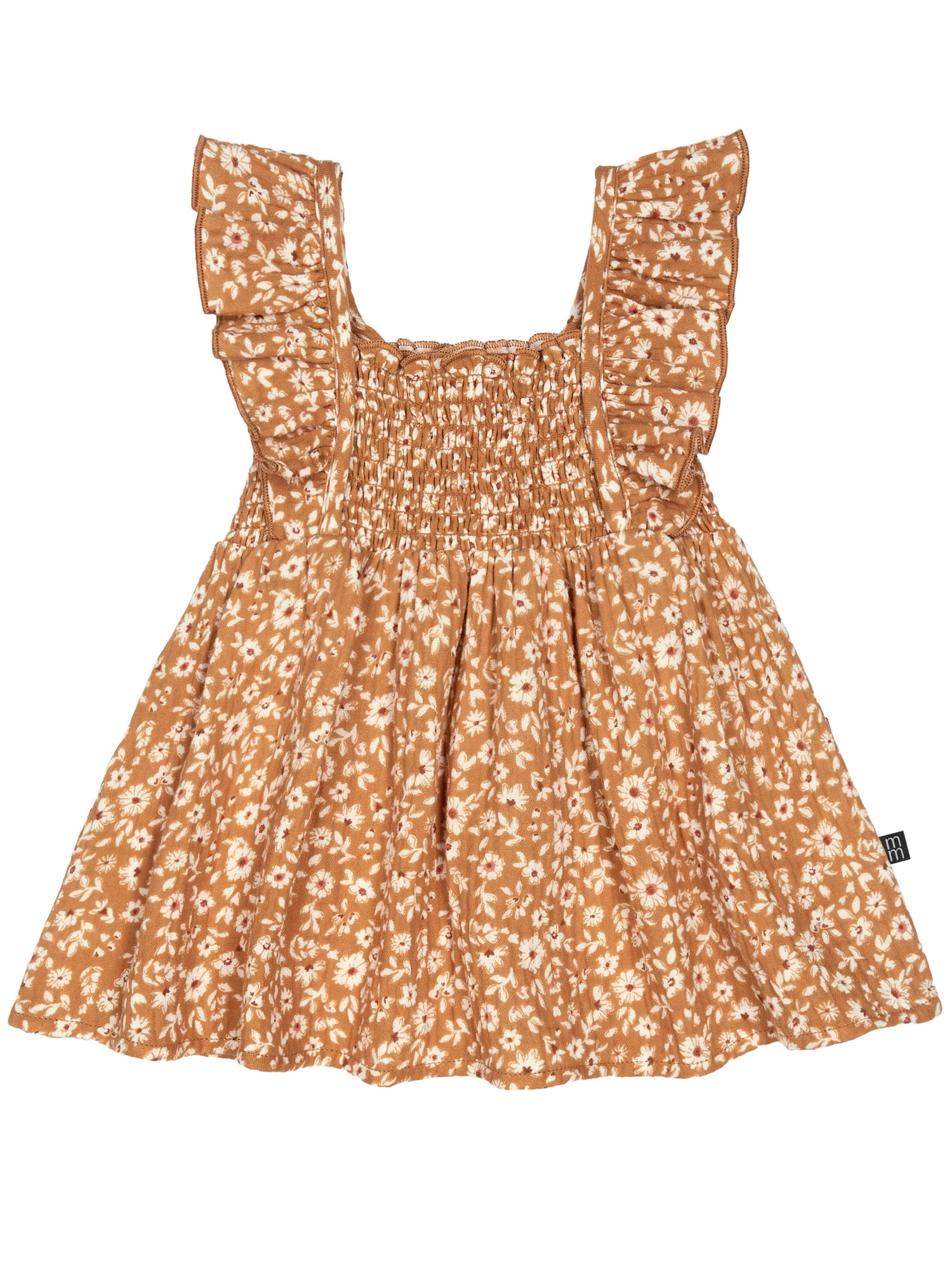 gold colour party dresses Nadia Satin Floral Print Dress main image 0