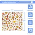 thumbnail image 5 of SKYSONIC Autumn Maple Leaf Washcloths Set of 2, Highly Absorbent Soft Cotton Fingertip Towels for Bathroom, Kitchen, Gym, Spa, Home Decor, 12 x 12 Inch, 5 of 7