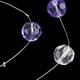 thumbnail image 4 of de de Elegante para Puertas Normales, Puertas de Armarios de DIY Cristal violeta BLESIY Cuentas de la cortina de la puerta, 4 of 8