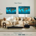 thumbnail image 3 of Elephant Stock Ocean World Map Wall Art - Horizontal Canvas Wall Art - Dining Room Wall Decor - Map Canvas - Teal And Gray Decor - 45" x 30", 3 of 4