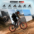 thumbnail image 6 of EOEOTWO 26'' Fat Tire Electric Mountain Bike for Adults, 48V 15Ah Battery, 60Miles Long Range, Fast Cruiser Ebike, All-Terrain Bicycle with Front Suspension & LED Display UL2849, 6 of 15