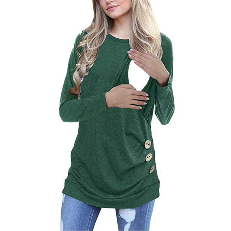 Button tops for breastfeeding sale