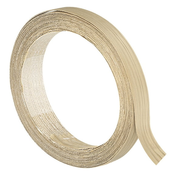 Uxcell 3/4 Inch x 16ft Wood Veneer Edge Banding, Flexible White Oak Edging Strips for Furniture Restoration