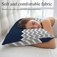 thumbnail image 5 of Navy Blue Grey Pillow Covers 16x24 Inch, Herringbone Soft Brushed Throw Pillow Covers with Hidden Zipper Abstract Decorative Pillowcase for Bedroom Sofa Couch, 5 of 9