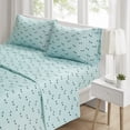 thumbnail image 5 of Comfort Classics Microfiber Printed Aqua Dogs 4 Piece Sheet Set, Full, 5 of 8