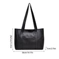 thumbnail image 3 of Sac d'Épaule en PU pour Femmes avec Courroie Ajustable, Sac Messager Bandoulière Multi-Positions pour le Travail, les Rendez-Vous et les Voyages, Grand Sac à Main Adapté aux Essentiels Téléphone et Portefeuille, 3 of 6