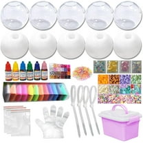 2025 New Blank Pressure Ball Skin DIY Kit, Noisy Sand Glutinous Empty Ball Base Kit, Container asmr Noisy Stress Ball DIY Material with Lid for Sensory & Stress Relief (White)