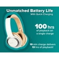 thumbnail image 4 of Cleer Audio Enduro 100 Bluetooth Wireless Over The Ear Headphone - Up to 100 Hours Battery Life, Built-in Mic, Hi-Res Sound, Comfortable Fit and Fordable Design, for iPhone & Android (Sand), 4 of 5