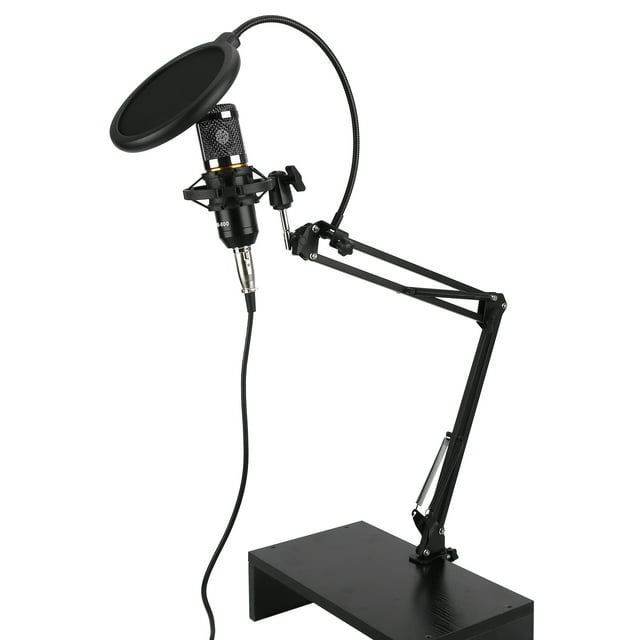 Kit De Micrófono De Condensador, Micrófono De Condensador Profesional De Amplio Dinámico De Salida De Alta Sensibilidad Para Podcasts Para Canto En Línea Para Estaciones