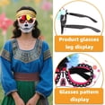 thumbnail image 6 of Gmogad Novelty Cat Eye Day of the Dead Sunglasses Themed Party Accessories for Adults Kids Costume Props Photo Booth Fun Festival Celebration Eyewear, 6 of 7
