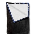 thumbnail image 2 of USA Soft Flannel Fleece Throw Blanket, Americana Illustration of the Country Flag Proud 4th of July, Cozy Plush for Indoor and Outdoor Use, 50" x 60", Charcoal Grey Night Blue, by Ambesonne, 2 of 5