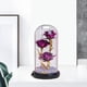 thumbnail image 2 of Rosa iluminada, rosa encantada con lámpara LED, flores artificiales, rosa falsa, regalo Púrpura, 2 of 8