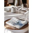 thumbnail image 6 of Blue Pumpkins Fall Cloth Napkins Set of 8 Reusable Dinner Napkins, Thanksgiving Eucalyptus Leaves Vintage Cocktail Napkin Washable Table Napkins for Wedding/Holiday Party/Baby Shower 20"x20", 6 of 7