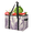 Multicolor 4, variant on CURLYOOT Retro Flowers Butterfly Reusable Grocery Bag, Foldable Shopping Tote Bag with Reinforced Handles, Large Kitchen Grocery Bags for Shopping Groceries Picnic