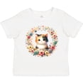 thumbnail image 3 of Inktastic Calico Kitten Cat Lover Wreath Girls Toddler T-Shirt, 3 of 5