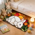 thumbnail image 5 of Deeceymbur Semi Circle Absorbent Waterproof Door Mat for Inside Front Door Entryway Rug Non Slip Back Washable Decor Carpet Kitchen Bathroom Living Room, 5 of 6