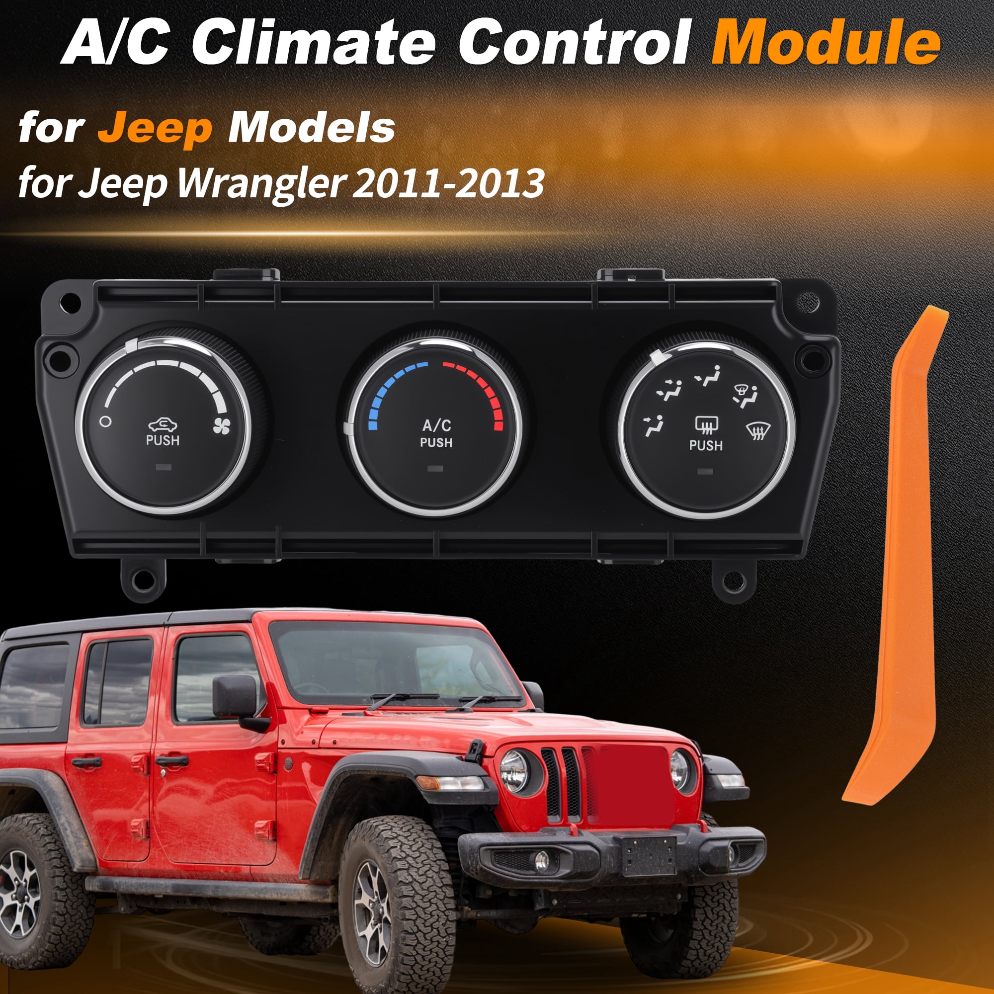 Unique Bargains A/C Heater Climate Control Module for Jeep Wrangler 2011 2012 2013