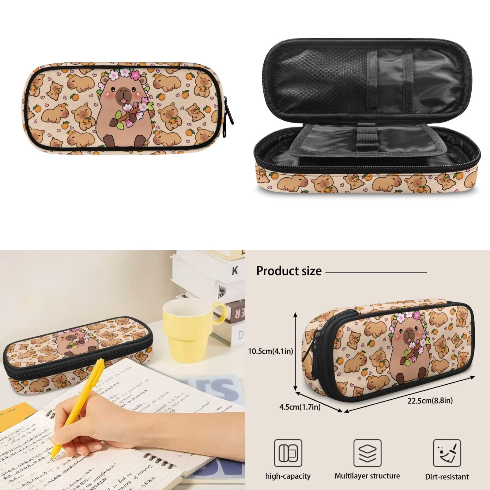 Pzuqiu Shark Print Cute Back Pack Backpacks for Boys with Lunch Box Pencil Bag Water Bottle Holder 17 Inch School Backpack for Boy 4 Pcs Daypack Travel Bag for Kids 8-12