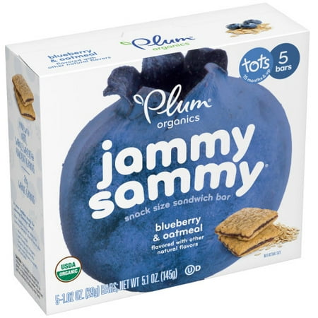 PLUM JAMMY SAMMY KIDS SNACKS BLUEBERRY OATMEAL