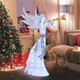thumbnail image 2 of Yescom 5 Ft Lighted Christmas Angel 100 LED Twinkling with Metal/Mesh for Xmas Decoration Outdoor Indoor Yard Lawn Living Room Display, 2 of 9