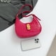 thumbnail image 4 of Bolso Hombro Cuero PU Lindo Axila para Mujer Mano (rosa) Rojo, 4 of 8