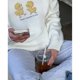thumbnail image 3 of New Y2k Women Fashion Elegant O Neck Pullover Long Sleeve Cute Little Yellow Duck Pattern Print Knit Sweater Couple Casual Tops, 3 of 5