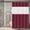 02#Red, variant on Djiypn Fabric Shower Curtain, Shower Curtain with 12 Hooks, Heavy Duty, Hotel Style, Water Repellent, Soft Cloth Shower Curtain, 72 x 72 Inches(Pink)