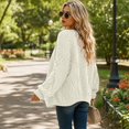 thumbnail image 4 of Womens Chunky Cable Knit Cardigan Sweaters Open Front Long Sleeve Slouchy Fall Outwear Coats, 3XL, 4 of 6