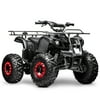 Seangles GAS 125cc ATV Quad 4 Wheeler for Adults and Kids Four Wheelers with Off-Road Tires (Black)