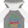 thumbnail image 4 of Inktastic My Abuelo Loves Me Boys or Girls Long Sleeve Baby Bodysuit, 4 of 5