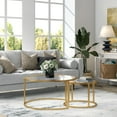thumbnail image 2 of Evelyn&Zoe Watson Round Nested Coffee Table in Brass, 2 of 5