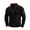 Noir, variante sur Birdeem Chandail Demi-Fermeture à Glissière Col Montant Élastique Manches Longues Col Montant Blouse & Chemise