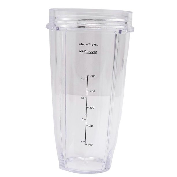 24Oz Cups with To-Go Lids, 7 Fins Extractor Blade, for Nutri Ninja Auto IQ BN801 SS101 BL480-30 BL64