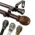 thumbnail image 2 of Forest Double Curtain Rod 48-84 inch - Cocoa, 2 of 3