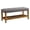 Gray and Oak, variant on Bowery Hill Bench in Blue and Oak