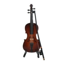 Wood Miniature Cello Instrument w/ 1:12 Dolls House Accessory