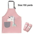 thumbnail image 2 of Tablier pour Enfants pour Garçons Filles avec Sangle Réglable Panting Bébé Enfant en Bas Âge Tabliers avec Manches de Poche Ensemble Imperméable à l'Eau, 2 of 8