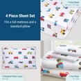 thumbnail image 4 of Wildkin Kids Microfiber Sheet Set for Boys and Girls - Full (Trains, Planes & Trucks), 4 of 8