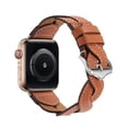 thumbnail image 6 of PU Leather band Compatible with Apple Watch Band Bracelet 42mm/44mm/45mm/46mm/49mm Women, Boho Braided Jasper Stone Watch Strap for iWatch Band Series Ultra 2/1 SE Series 10 9 8 7 6 5 4 3 2 1,Brown, 6 of 8