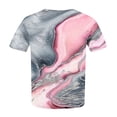 thumbnail image 5 of Gifts Usmixi Shirts for Women Plus Size Fashion Lightweight Tunic Tee Tops Summer Trendy Marbled Print Short Sleeve Round Neck Ladies Blouses Pink XL, 5 of 6