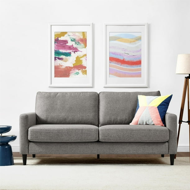 DHP Contemporary Upholstered Kaci Sofa, Gray Couch